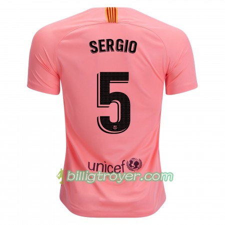 Billige Fotballdrakter FC Barcelona Sergio Busquets 5 Tredjedraktsett 2018/19 Kortermet